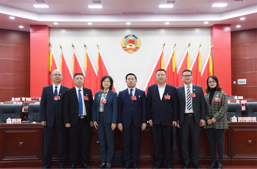 左起:秘书长刘建群,副主席郭正强、熊丽红,主席张金龙,副主席龚建辉、曾勇、盛焱.jpg