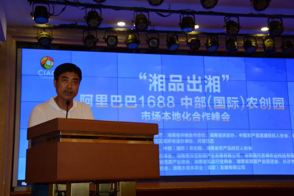 2、长沙市政协委员，中部（国际）农创园、湖南水目木农业发展有限公司董事长杨德品作主题发言.JPG